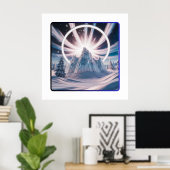 Portal zum Winter Wonderland Poster (Heimbüro)