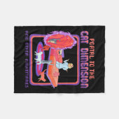 Portal zur Cat Dimension Funny Cat Kitten Lover Fleecedecke (Vorderseite (Horizontal))