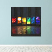 Portale (Platz) Leinwanddruck (Insitu (Holzboden))