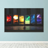 Portale Wrapped Canvas Leinwanddruck (Insitu (Holzboden))