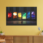 Portale Wrapped Canvas Leinwanddruck (Insitu (Wohnzimmer))