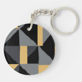 Porte-clés en acrylique Noir et Or Schlüsselanhänger (Rückseite)