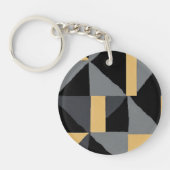 Porte-clés en acrylique Noir et Or Schlüsselanhänger (Vorderseite)