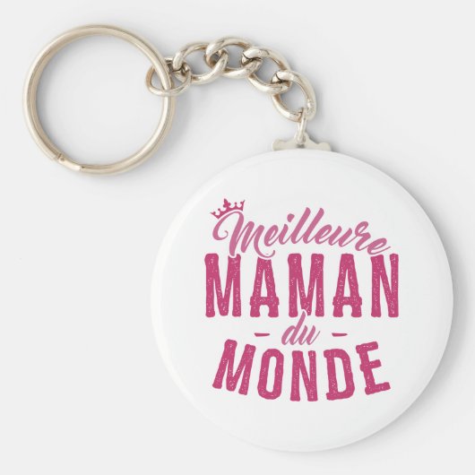Porte-clés pour Mère - Meilleure Maman du Monde Schlüsselanhänger (Vorne)