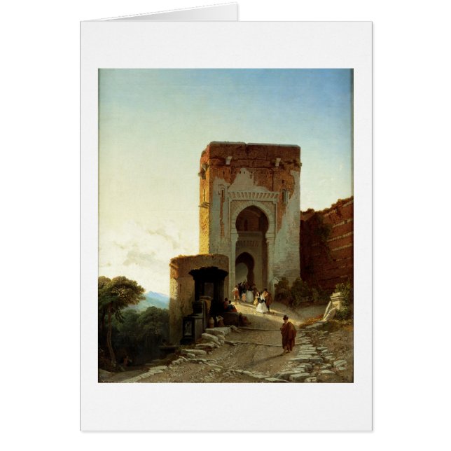 Porte de Justice, Alhambra, Granada (Öl auf (Vorne)