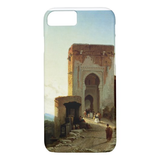 Porte de Justice, Alhambra, Granada (Öl auf Case-Mate iPhone Hülle (Rückseite)
