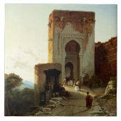 Porte de Justice, Alhambra, Granada (Öl auf Fliese (Vorderseite)