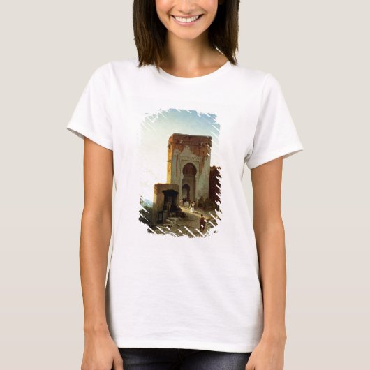 Porte de Justice, Alhambra, Granada (Öl auf Leinwa T-Shirt (Vorderseite)