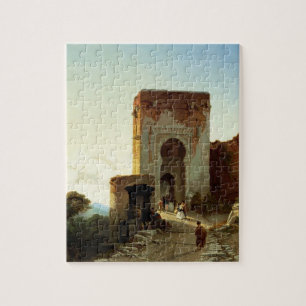 Porte de Justice, Alhambra, Granada (Öl auf Puzzle