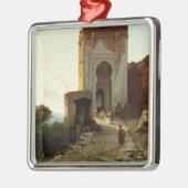Porte de Justice, Alhambra, Granada (Öl auf Silbernes Ornament (Links)