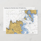 Porte des Morts, WI Totentür, Schöne Postkarte (Vorne/Hinten)