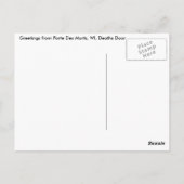 Porte des Morts, WI Totentür, Schöne Postkarte (Rückseite)