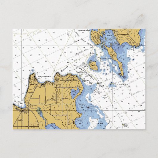 Porte des Morts, WI Totentür, Schöne Postkarte (Vorderseite)