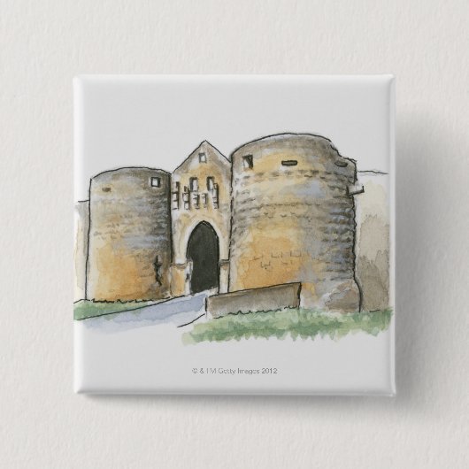 Porte des Tours, Frankreich Button (Vorderseite)