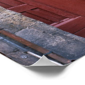 Porte Rouge de la Rue du Petit Fort Poster (Ecke)