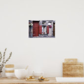 Porte Rouge de la Rue du Petit Fort Poster (Küche)