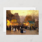 Porte Saint Martin zu Weihnachten in Paris (Vorne/Hinten)