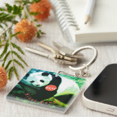 Porteclés acrylique SOS Panda Schlüsselanhänger (Vorderseite rechts)