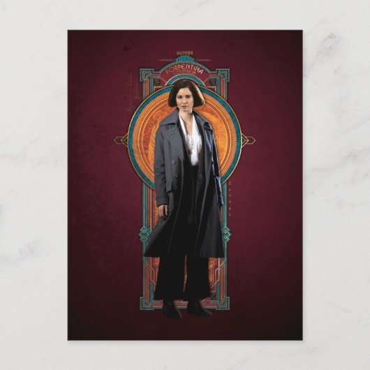 PORTENTINA GOLDSTEIN™ Art-Deco-Panel Postkarte (Vorderseite)