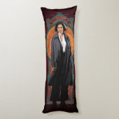 PORTENTINA GOLDSTEIN™ Art-Deco-Panel Seitenschläferkissen (Rückseite (Vertikal))