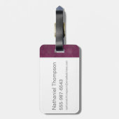 PORTENTINA GOLDSTEIN™ MACUSA™ Graphic Gepäckanhänger (Rückseite vertikal)