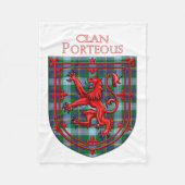 Porteous Tartan Scottish Kariert Lion Rampant Fleecedecke (Vorderseite)