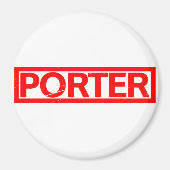 Porter-Briefmarke Magnet (Vorne)
