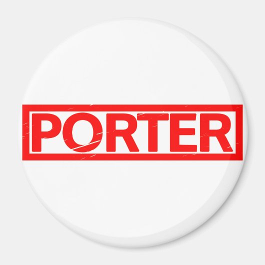 Porter-Briefmarke Magnet (Vorne)