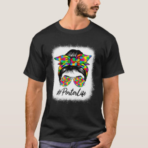 Porter Unordentlicher Dutt Frauen unterstützen Aut T-Shirt
