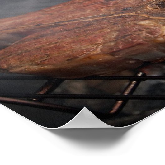 Porterhouse Steak Poster (Ecke)
