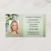 Portfolio Bio natürliche Schönheit Beautician Visitenkarte (Rückseite)