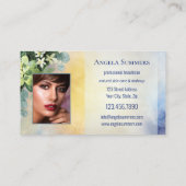 Portfolio Bio natürliche Schönheit Makeup Artist Visitenkarte (Rückseite)