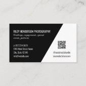 Portfolio Collage QR Code Berufliche Fotografie Visitenkarte (Rückseite)