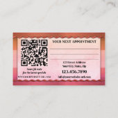 Portfolio Foto Schönheit und Makeup Terminkarte (Rückseite)