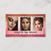 Portfolio Foto Schönheit und Makeup Terminkarte (Vorderseite)