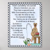 Portfolio-Grandson-Lucky Penny-Glue Penny On Poster (Vorne)