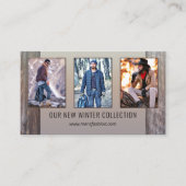 Portfolio Männermode-Retail-Visitenkarte Visitenkarte (Vorderseite)