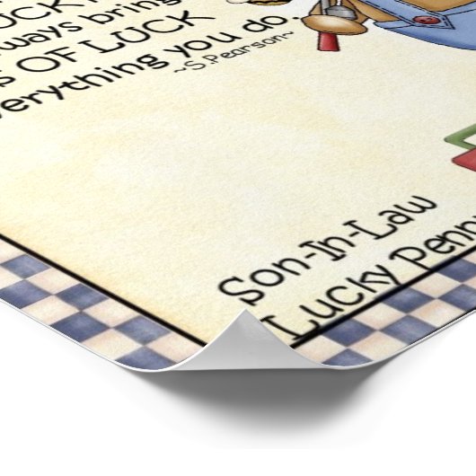 Portfolio-Son-in-Law-Lucky Penny-kleber-Penny dara Poster (Ecke)