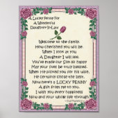 Portfolio-Tochter-in-Law-Lucky Penny-Glue Penny Poster (Vorne)