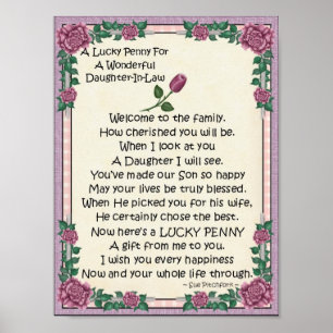 Portfolio-Tochter-in-Law-Lucky Penny-Glue Penny Poster