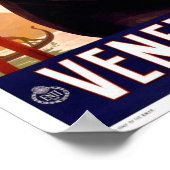 Portfolio-Vintages Venezia, Italien, Werbung Poster (Ecke)