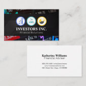 Portfoliosymbole | Finanzmärkte Visitenkarte (Vorne/Hinten)