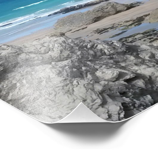 Porth Beach Newquay Cornwall Foto (Ecke)