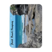 Porth Beach Newquay Cornwall Foto Magnet (Vertikal)