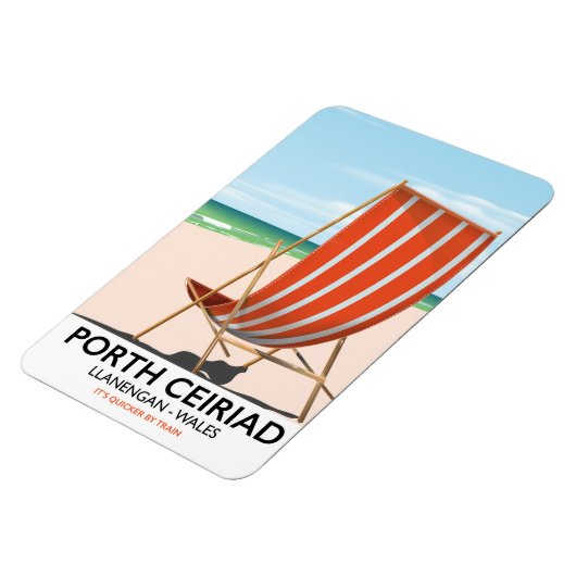 Porth Ceiriad Wales Beach Magnet (Linke Seite)