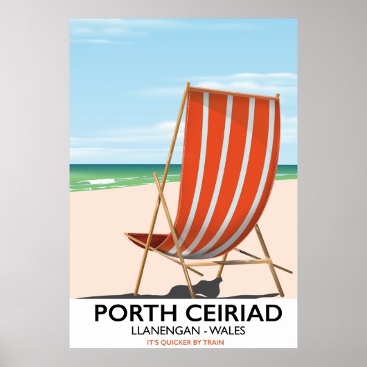 Porth Ceiriad Wales Beach Poster (Vorne)