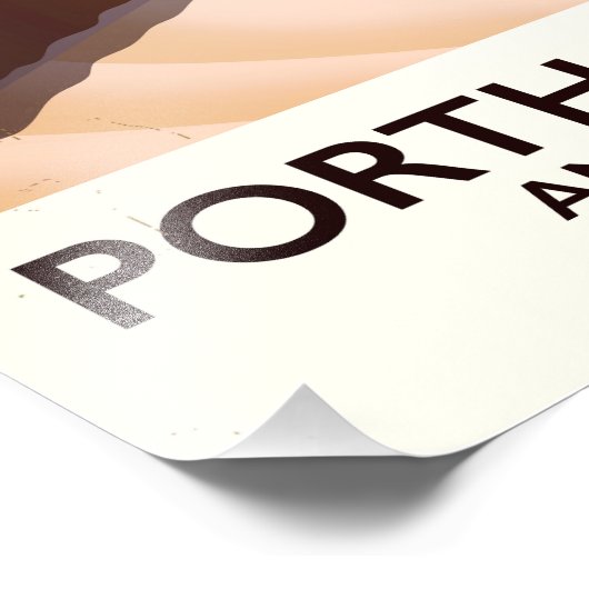 Porth Dafarch, Anglesey Welsh Beach Poster (Ecke)