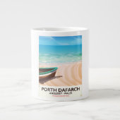 Porth Dafarch, Anglesey Welsh Beach Poster Jumbo-Tasse (Vorderseite)