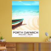 Porth Dafarch, Anglesey Welsh Beach Poster Leinwanddruck (Insitu (Wohnzimmer))