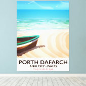 Porth Dafarch, Anglesey Welsh Beach Poster Leinwanddruck (Insitu (Holzboden))